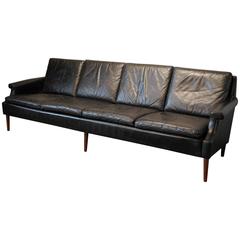 Georg Thams Designed Danish Modern Leather Sofa, circa 1960