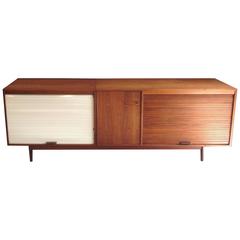 Jens Risom Tambour Door Credenza