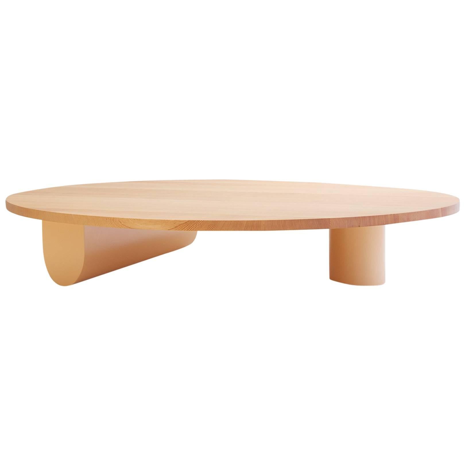 Isla Coffee Table, Solid Wood and Lacquer For Sale