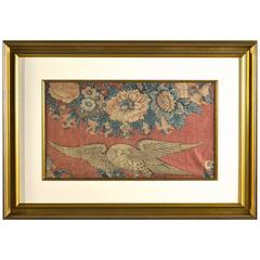 Antique Patriotic Textile of a Federal Eagle, 1820-1840