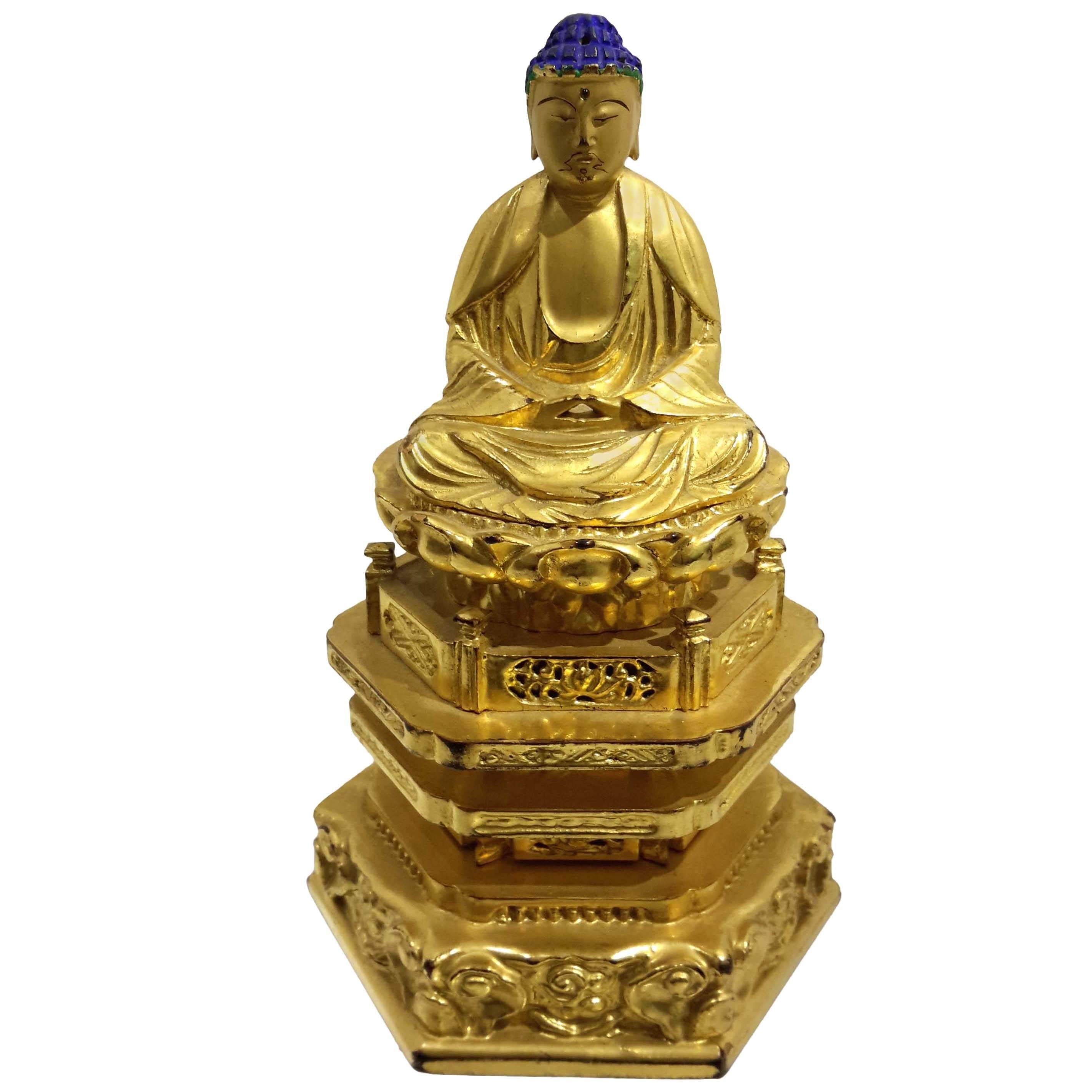 Japanese Giltwood Buddha
