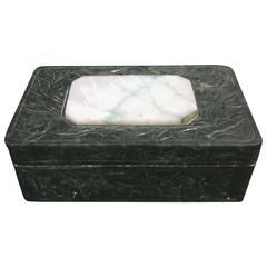 Nephrite and Jadeite Box Chinese, 1940s
