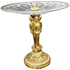 Gilt Bronze and Crystal Centerpiece, France, 19th Century