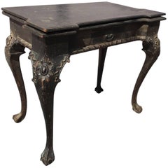 Anglo-Indian Ebonized Card Table