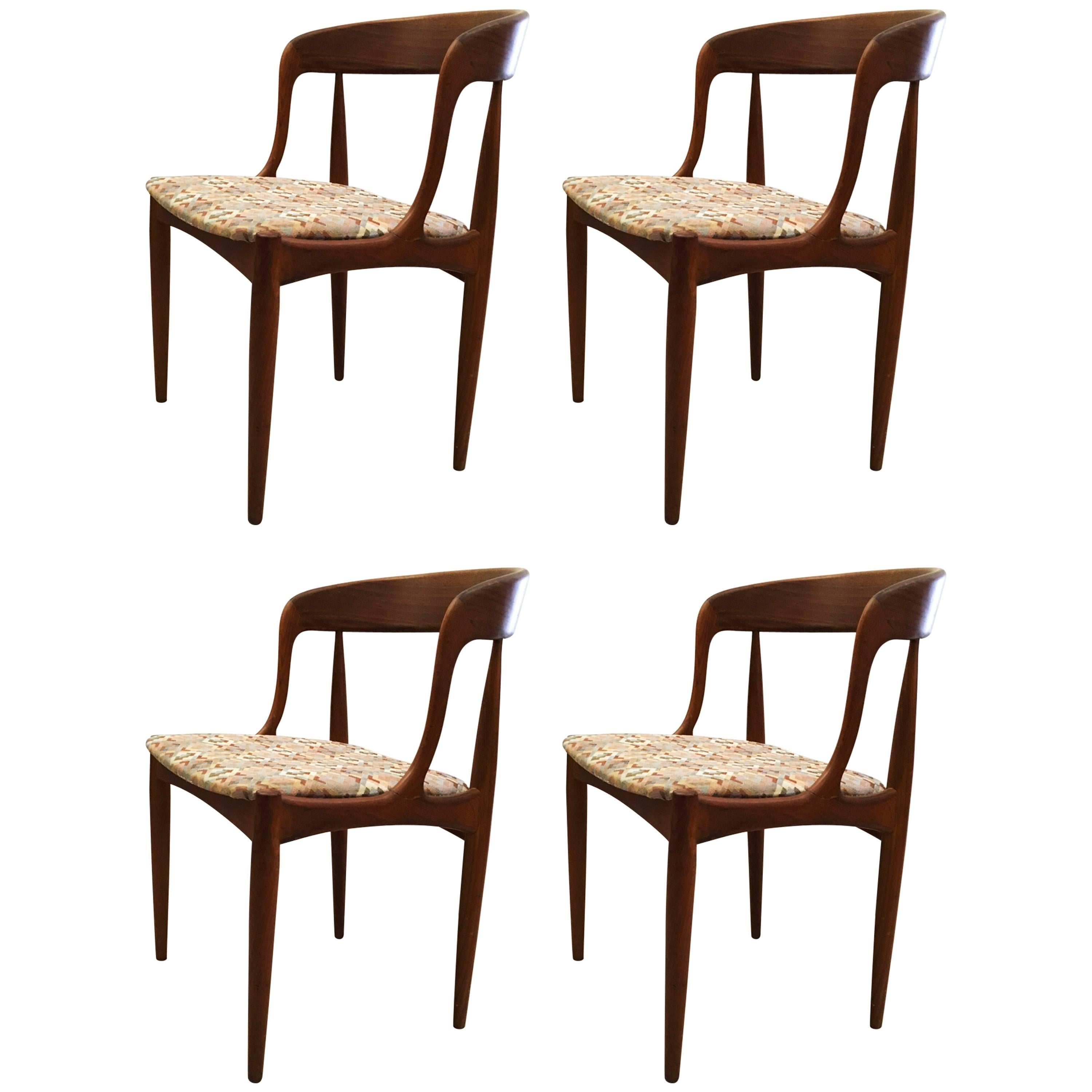 Set of Four Dining Chairs by Johannes Andersen for Uldum Møbelfabrik