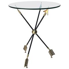 Brass and Iron Arrow Side Table 12
