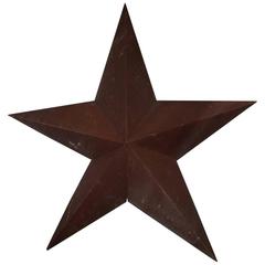 1930s American Folk Art Metal Star Sculpture