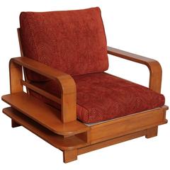 Art Deco Machine Age Russel Wright Conant Ball Asymmetric Lounge Chair