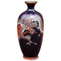 Cloisonne Cabinet Vase Meiji Period 