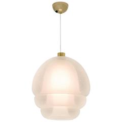 Lampe suspendue en verre de Murano par Carlo Nason