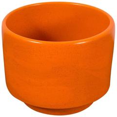 Vintage Mid-Century Orange Pot by Gainey Ceramics