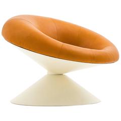 Fiberglass and Leather ‘Diabolo’ Chair by Ben Swildens, 1960s