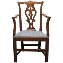 Handsome Chippendale Mahogany Armchair, Great Desk Chair