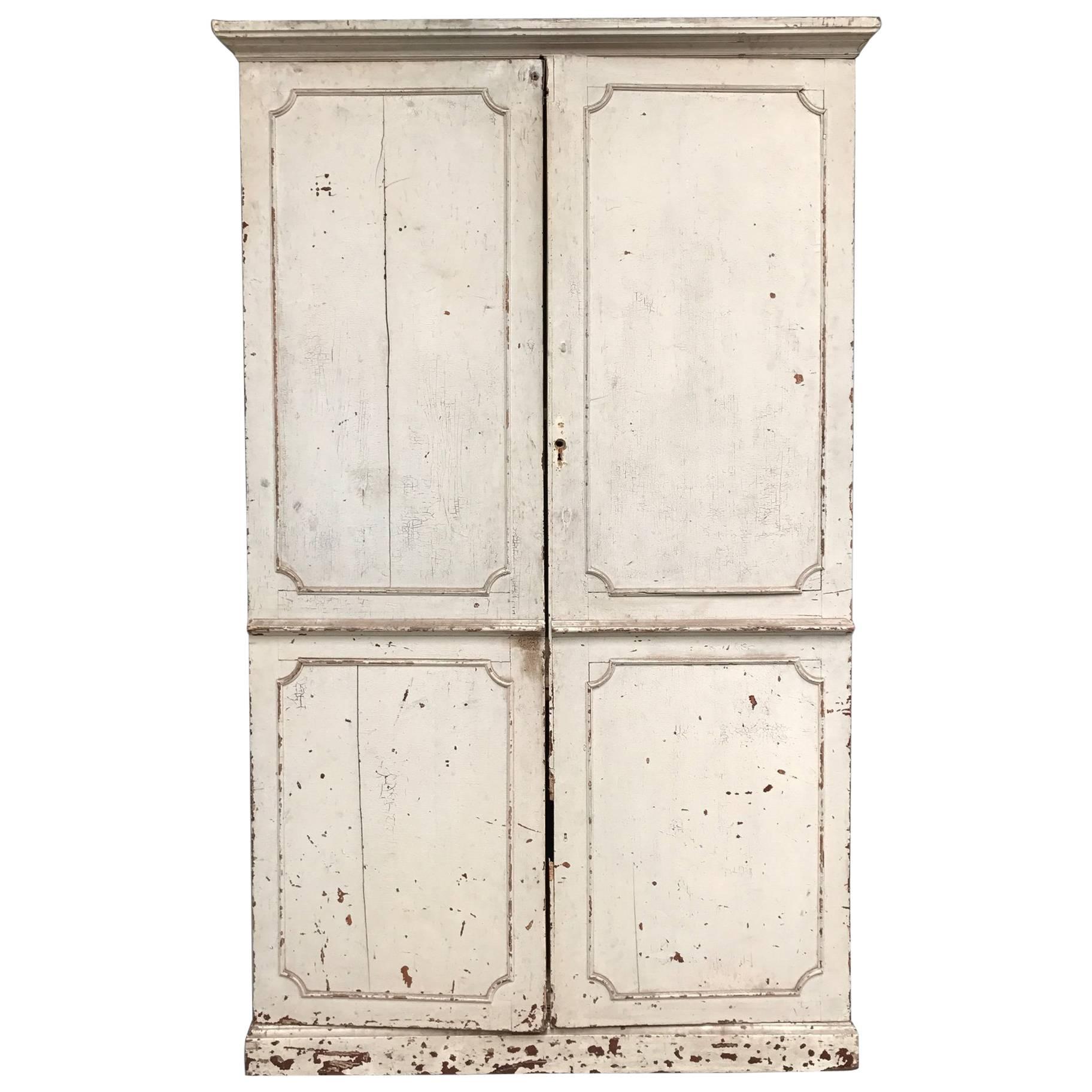 Late 18th Century Painted Cupboard For Sale