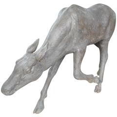 Beautiful Life Size Bronze Deer Garden Statue 6