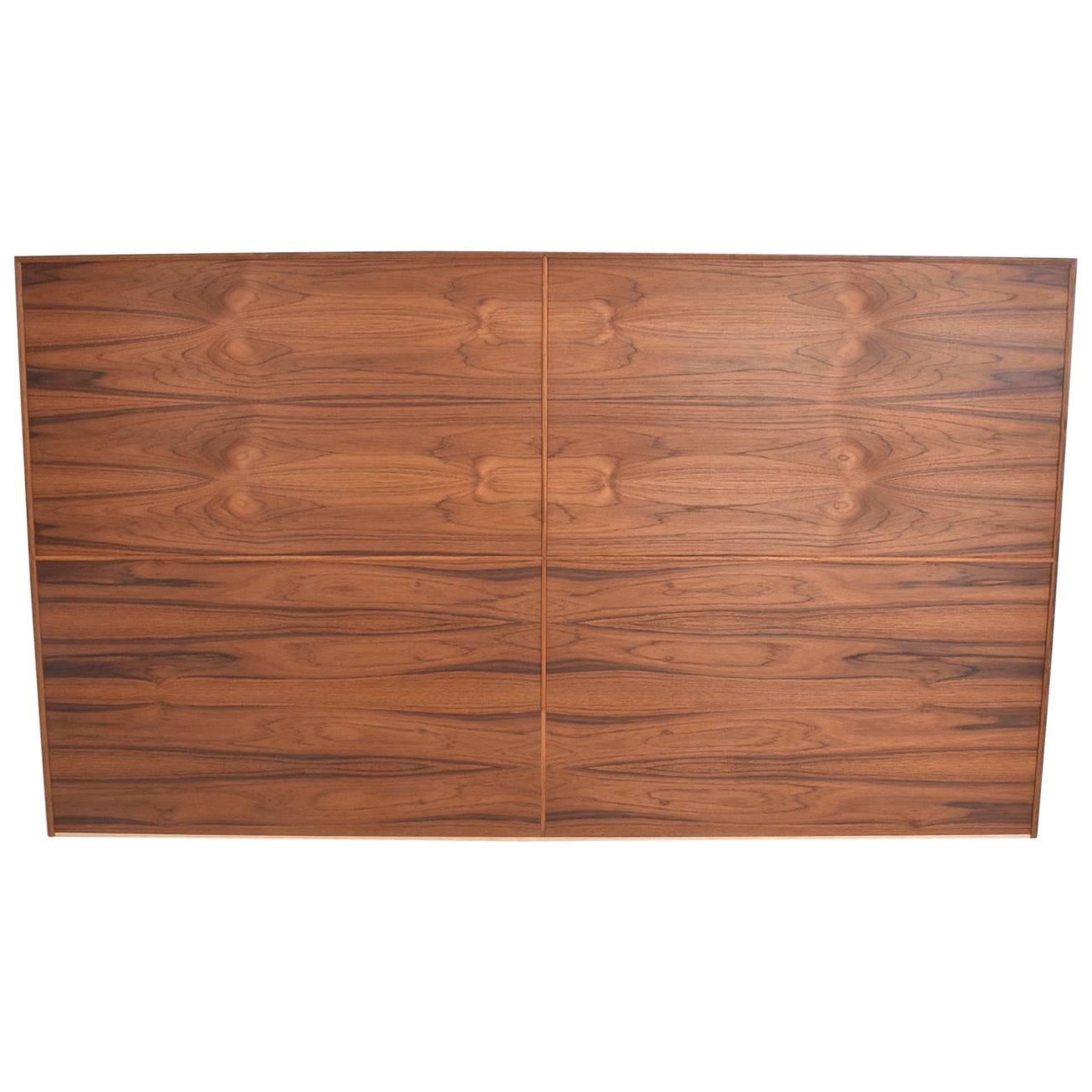 Mid-Century Modern Custom Queen Headboard in Teak Wood