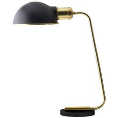 Tribeca Collister Table Lamp by Søren Rose, Dimmable Brass & Steel Desk Lighting