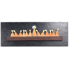 Los Castillo Abstract Modern Wall Sculpture The Last Supper