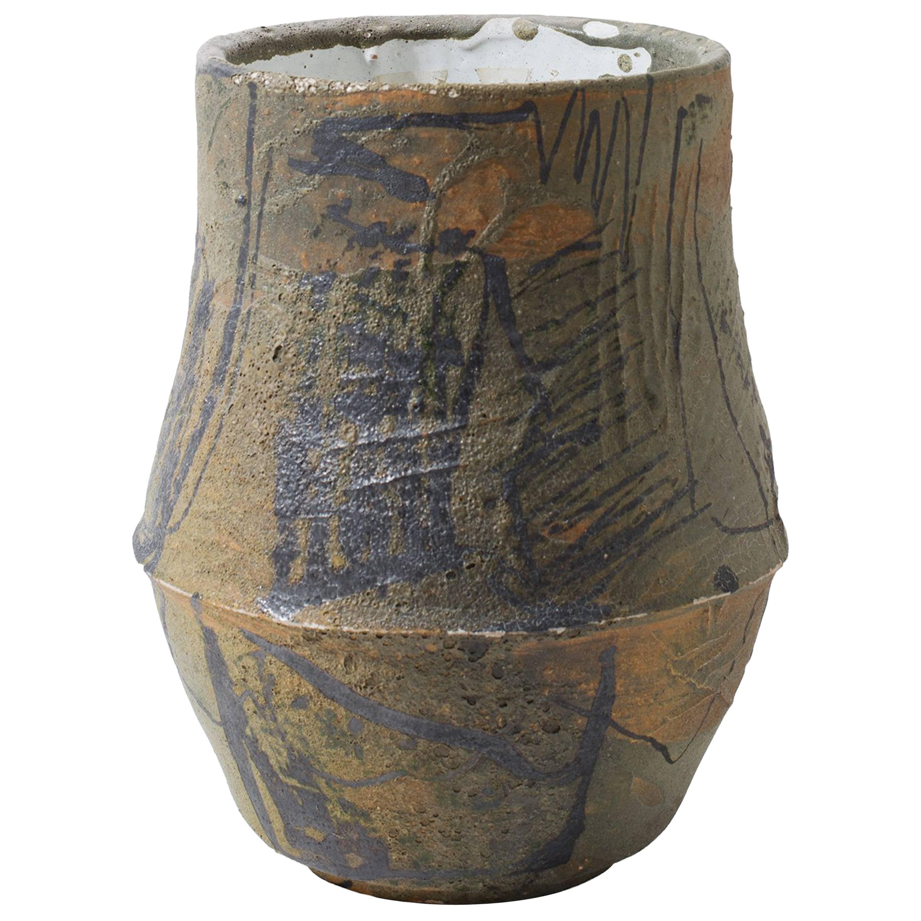 Vase en céramique italienne de Marcello Fantoni