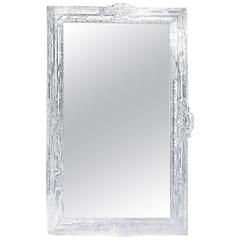Barockspiegel aus klarem Kunststoff mit Barockrahmen mit echtem Spiegel