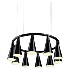 Komori R10 by Nendo, Chandelier Reminiscent of Bats, Murano Glass 9