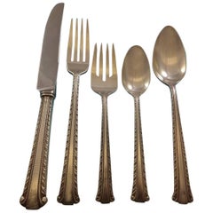 Nancy Lee by Reed and Barton Sterling Silver Flatware Set Service Dinner, Scarce