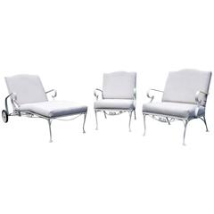 Vintage Three-Piece Iron Patio Set by Russell Woodard 8