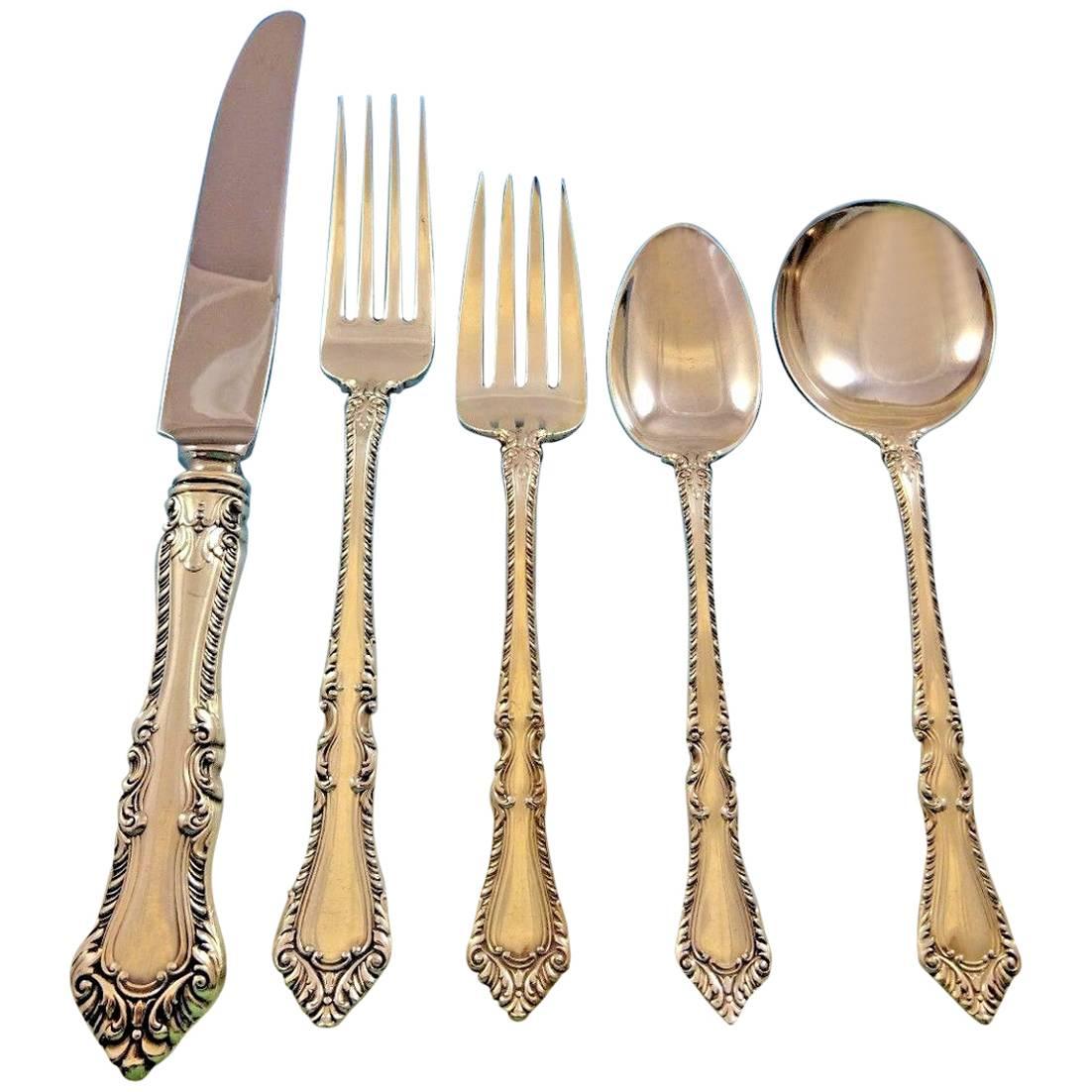 Foxhall by Watson Sterling Silver Flatware Set for Eight Service 40 Pieces For Sale