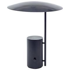 George Nelson Black "Half Nelson" Lamp, Adjustable Reflective Shade, USA 1977