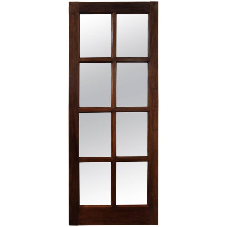 Antique English Mahogany Window Frame as Mirror at 1stDibs