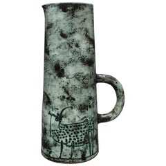 Ceramic Pitcher by Jacques Blin, Vallauris, France, circa 1950s - 60s