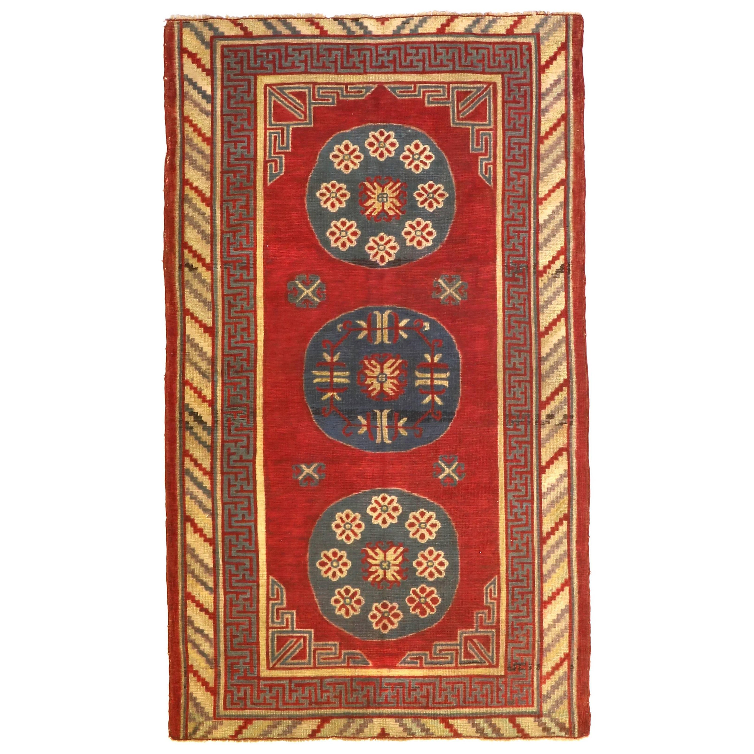 Antique Samarkand Rug, circa 1900s For Sale