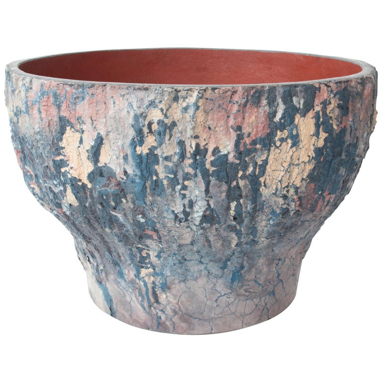 Large handmade concrete planter, 2015