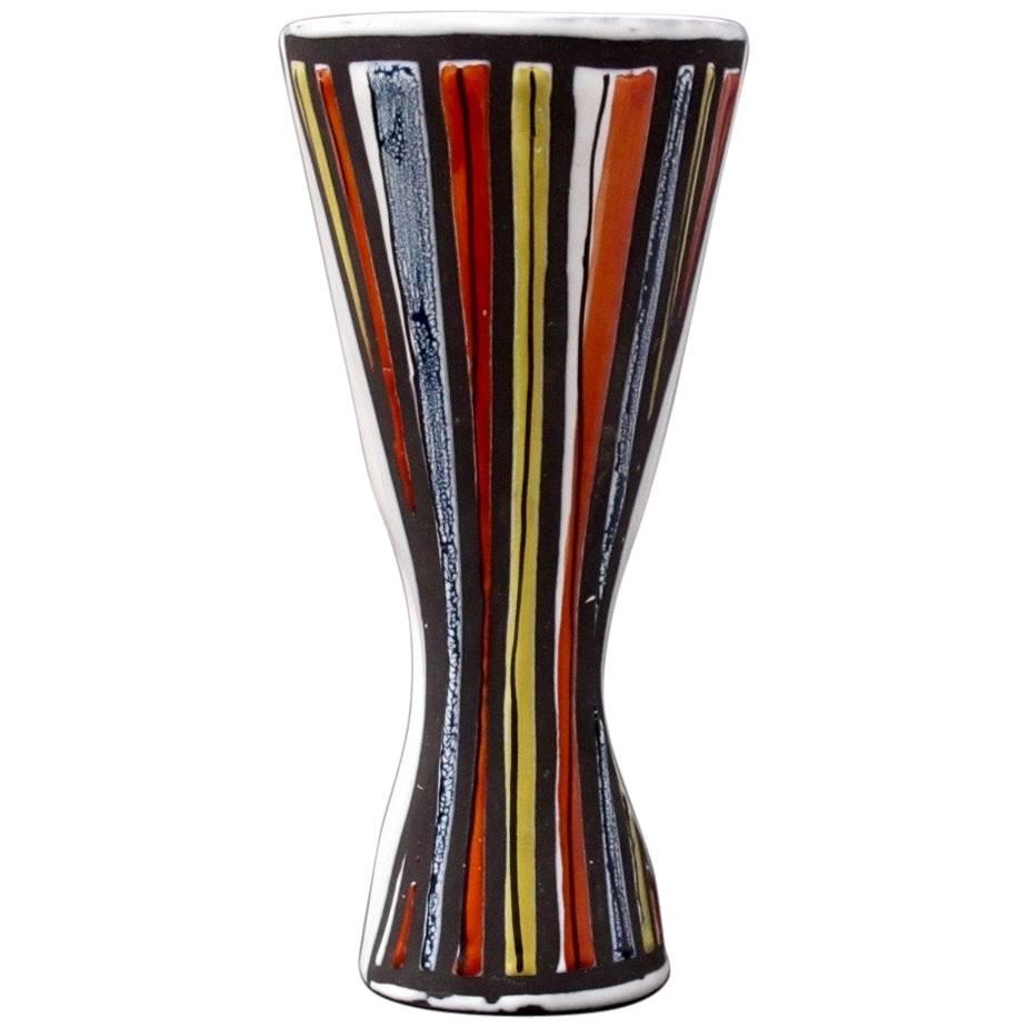 Roger Capron Multicolored 'Pyjama' Style Vase, 1950s