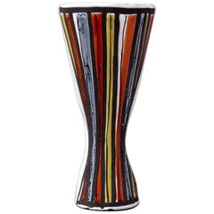 Roger Capron Multicolored 'Pyjama' Style Vase, 1950s