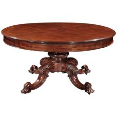 Impressive 19th Century Mahogany Dining Table with Unusual Wind-Out Mechanism 10