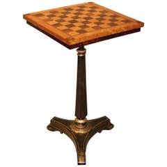 Regency Period Rosewood and Bird's-Eye Maple Chess Table 7