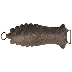 19th Century French Tole Fish Shaped Form