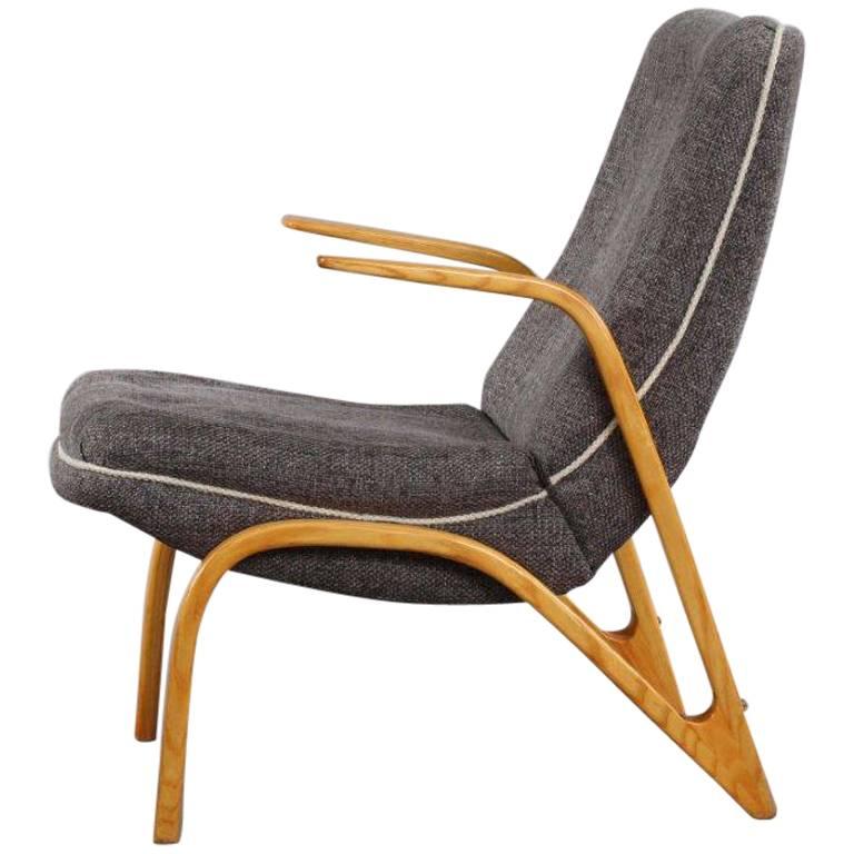 Charming Bentwood Armchair Designed Paul Bode, 1960