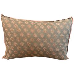 Antique Fortuny Fabric Pillow