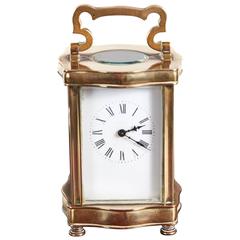 Quality Antique Brass French Carriage Clock