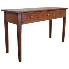 Antique Three-Drawer Pine Server 6
