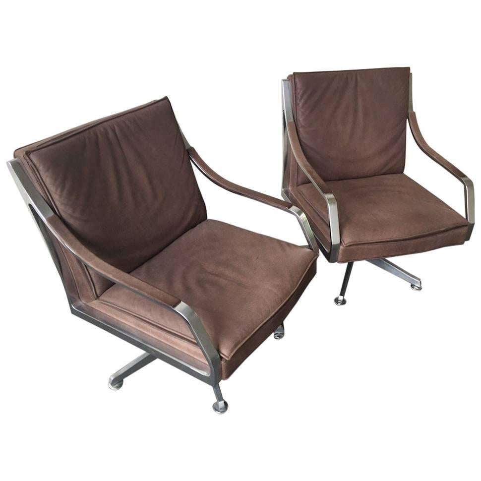 Set of Two Executive Lounge Chairs by Art Collection