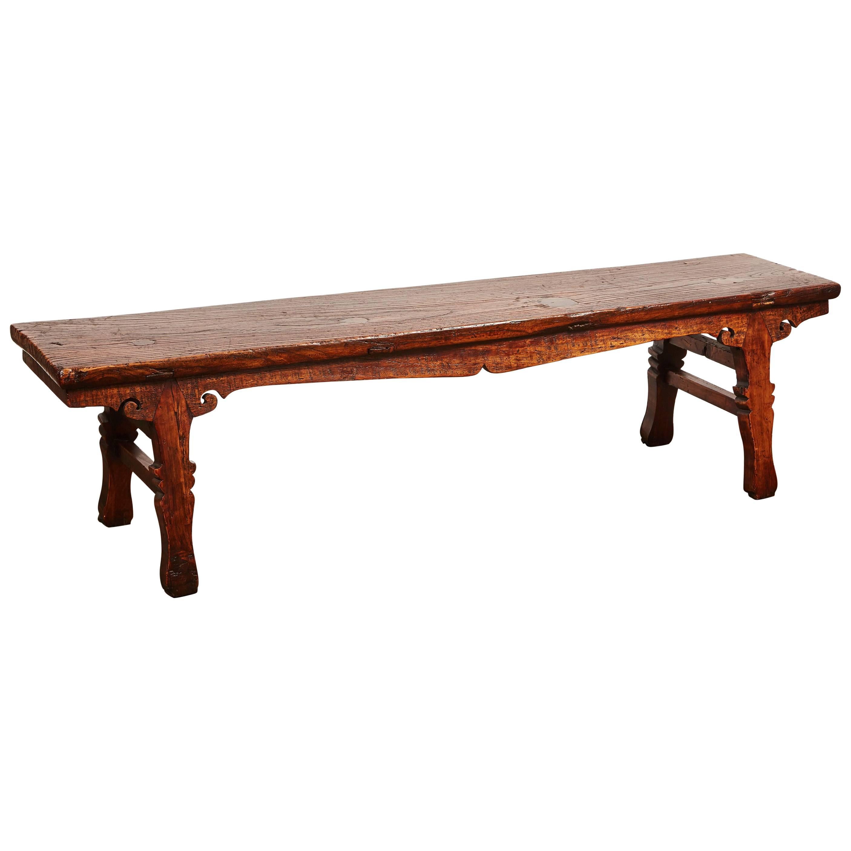 18th Century Chinese Low Sword Leg Bench or Table