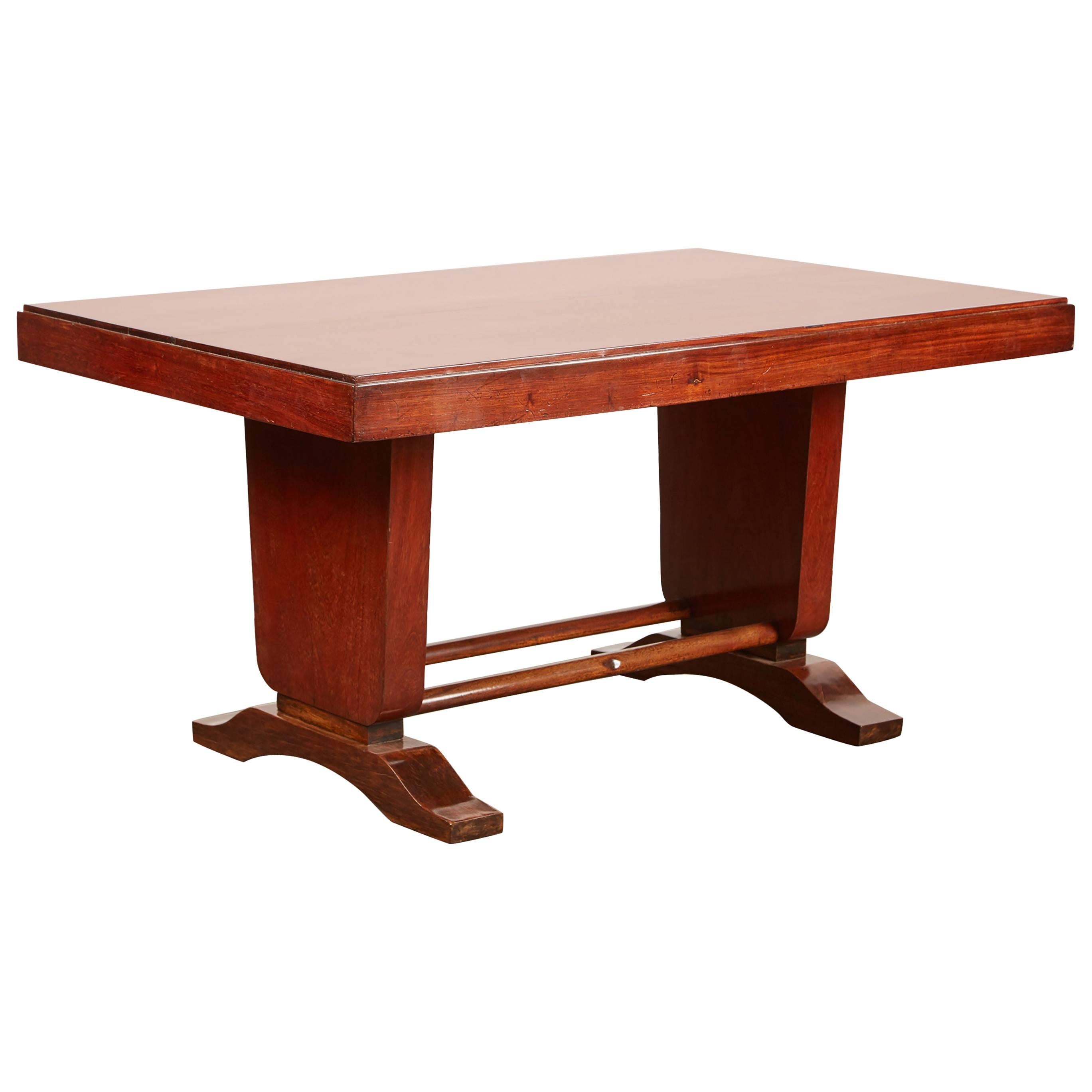 20th Century French Colonial Art Deco Rosewood Desk For Sale