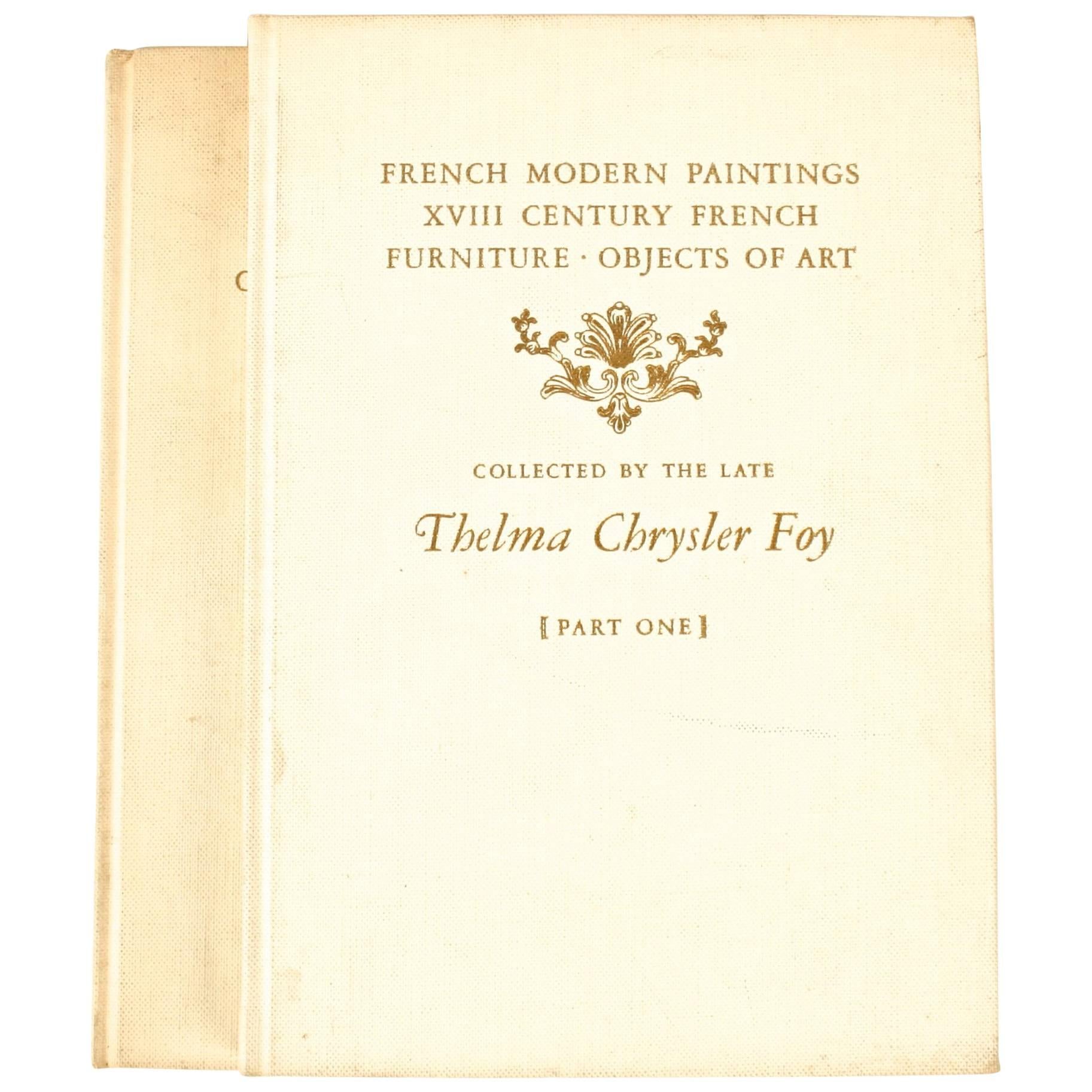 Parke-Bernet Galleries: Objects of Art Collected by the Late Thelma Chrysler Foy