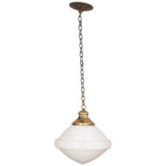 1930s Pendant with School House Globe