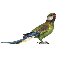 Austrian Cold Painted Bronze Parakeet