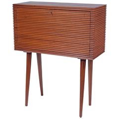 Mid-Century Mahogany Dry Bar Cabinet, Italy, 1950s 7