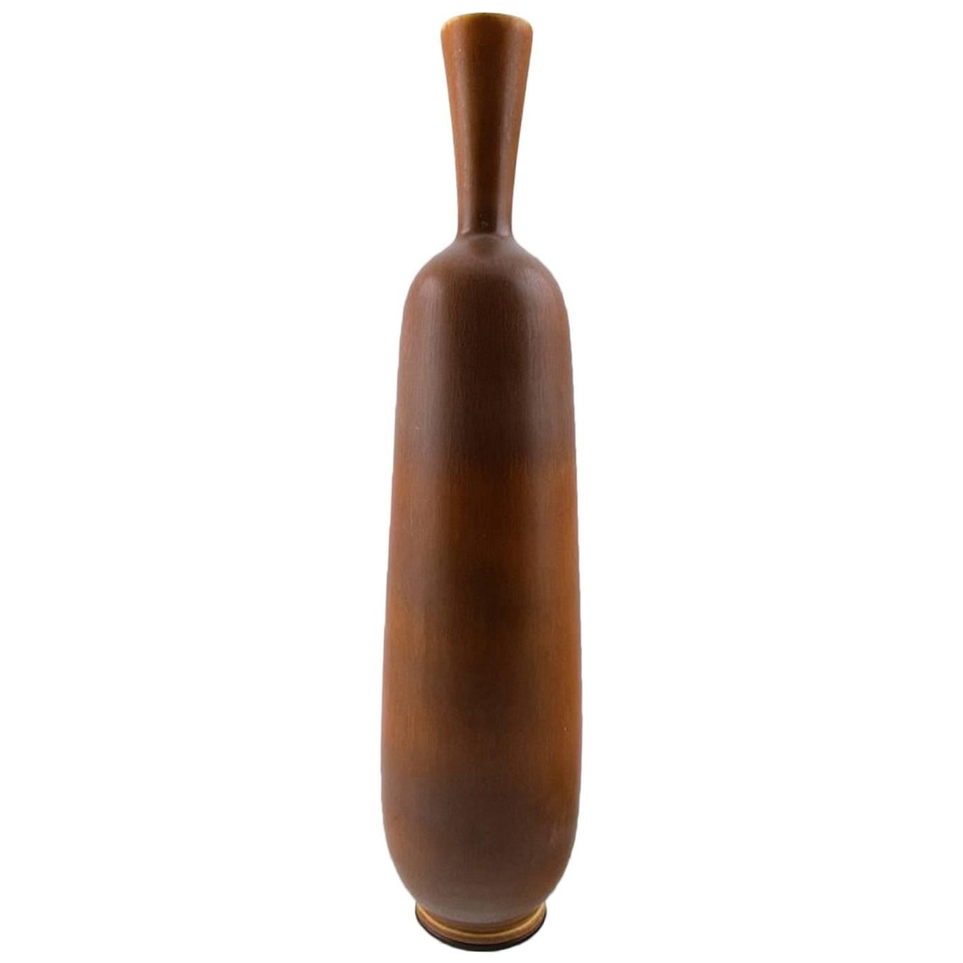 Grand vase en poterie Berndt Friberg Studio, design suédois moderne en vente